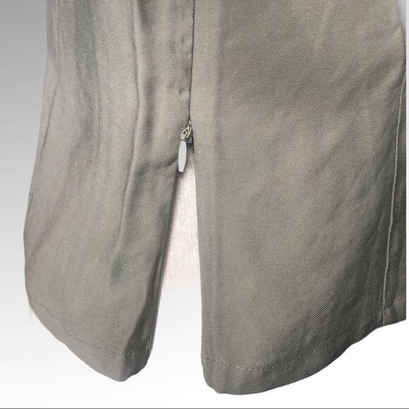 J.O.A Army Green Puff Sleeve Lace Up Back Blouse Size Medium New with Tags - Picture 4 of 5